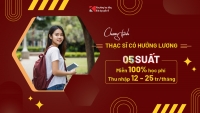 CHƯƠNG TRÌNH THẠC SĨ MIỄN GIẢM LÊN TỚI 100% HỌC PHÍ CÓ HƯỞNG LƯƠNG TỪ 12-25TR/THÁNG